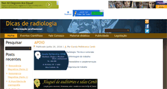 Desktop Screenshot of dicasderadiologia.com.br