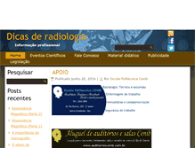 Tablet Screenshot of dicasderadiologia.com.br